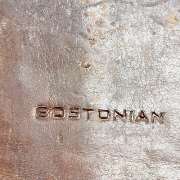 Bostonian Brown Leather Lace Up Square Toe Oxfords F601 - Picture 8 of 14